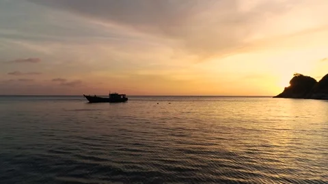 Beach Sunset Stock Footage 155774665