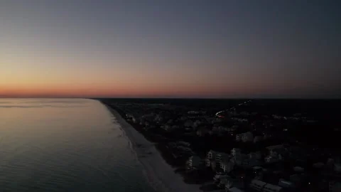 Beach Sunset Stock Footage 228707683