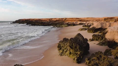 Beach at sunset Stock Footage 243427710