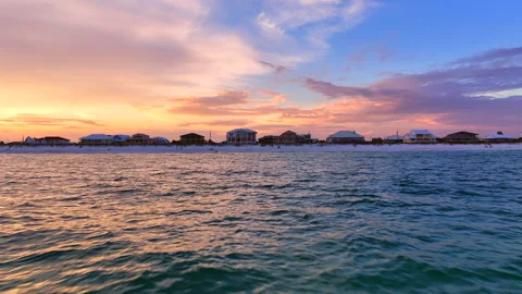 Beach Sunset Video stock 260861229