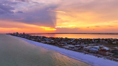 Beach Sunset Video stock 260861276