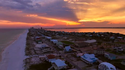 Beach Sunset Video stock 260861351