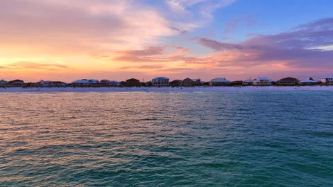 Beach Sunset Video stock 260861355