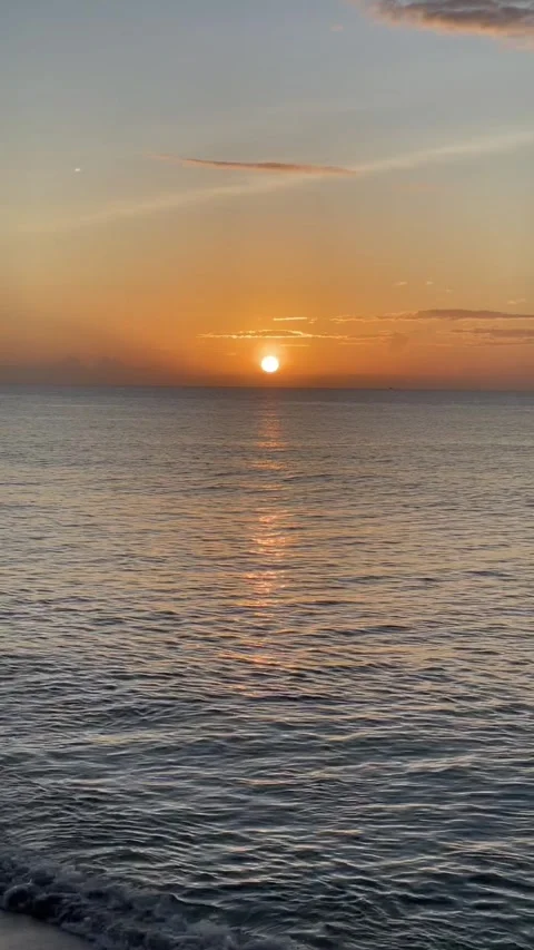 Beach sunset Stock Footage 320129680