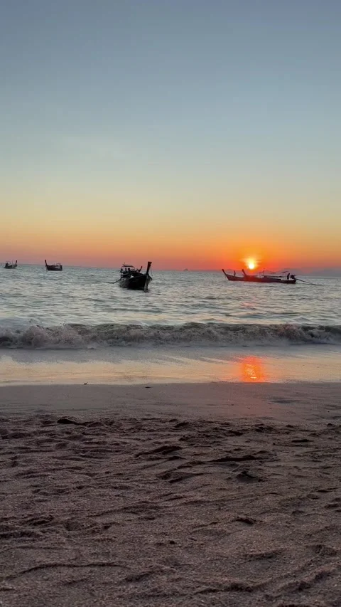 Beach Sunset Video stock 336470783