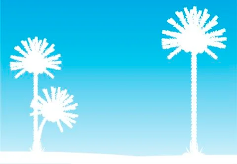 Beach sunset Stock Illustration