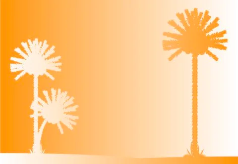 Beach sunset Illustrazione stock