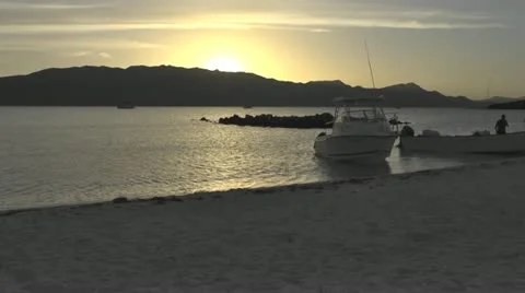 Beach Sunset in Mexico 스톡 동영상 22104910