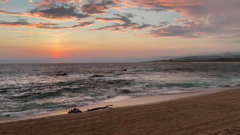Beach sunset in Mexico Vídeo Stock 199811940