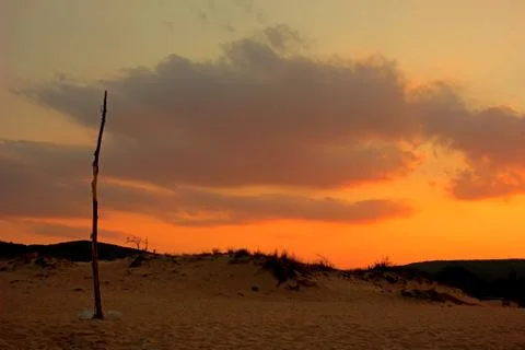 Beach sunset Stock Photos