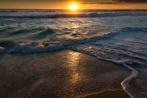 Beach Sunset Stock Photos