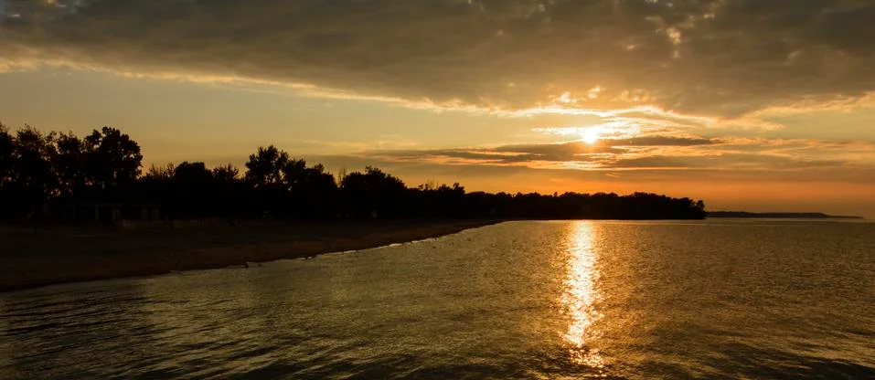 Beach  sunset Stock Photos