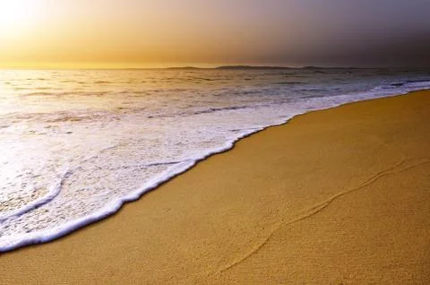 Beach sunset Stock Photos