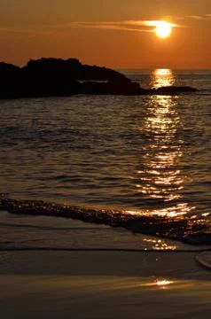 Beach sunset Stock Photos