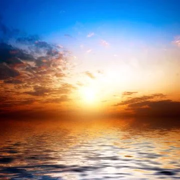 Beach sunset Stock Photos