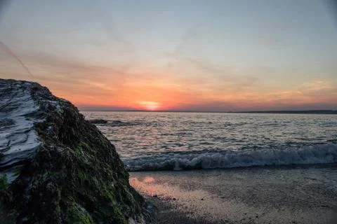 Beach sunset Stock Photos