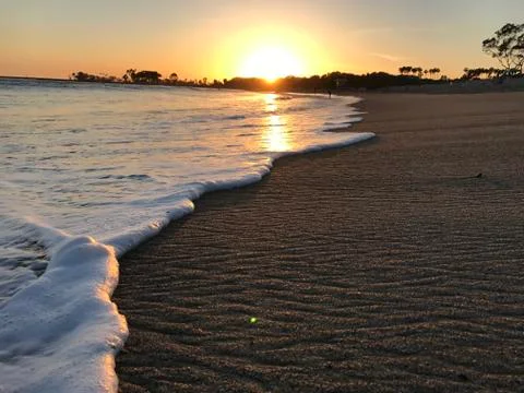 Beach Sunset Stock Photos