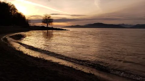 Beach sunset Stock Photos