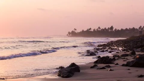 Beach sunset Stock Photos