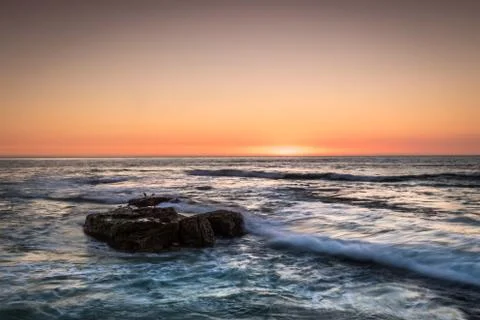 Beach Sunset Foto stock