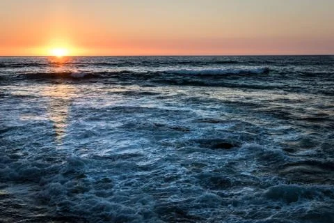 Beach Sunset Foto stock