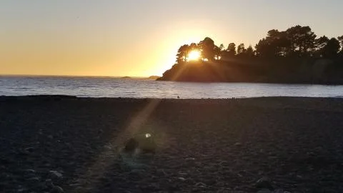 Beach Sunset Stock Photos