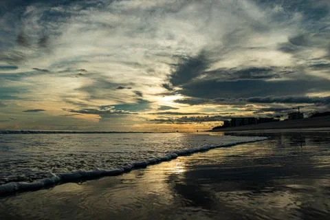 Beach sunset Stock Photos