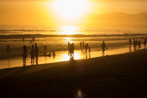 Beach Sunset Stock Photos