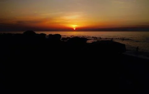 Beach Sunset 写真素材