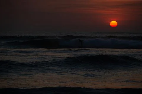Beach sunset Stock Photos