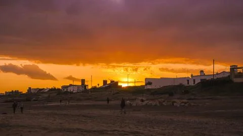 BEACH SUNSET Stock Photos