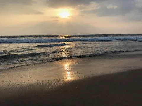 Beach Sunset Foto stock