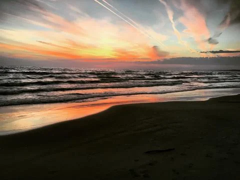 Beach Sunset 写真素材