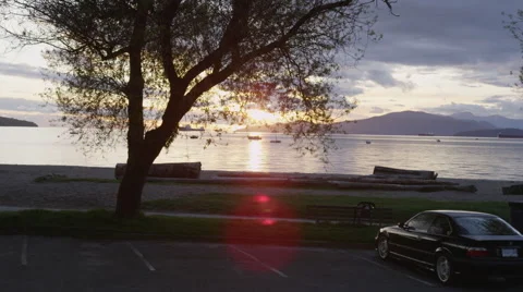 Beach Sunset Sailboats 動画素材 46970183