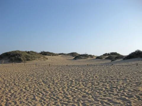 Beach at sunset in Spain Stock Photos