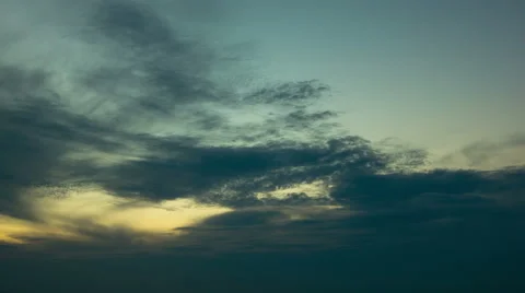 Beach sunset time lapse 4kUHD Stock Footage 46685344