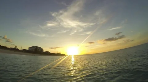 Beach Sunset Time-Lapse 스톡 동영상 45335505