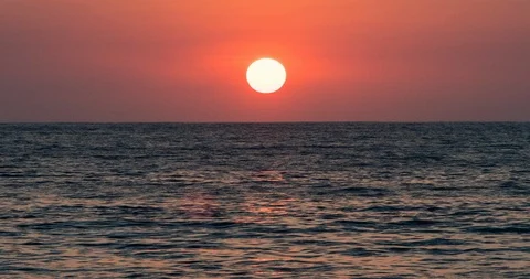 Beach sunset	time lapse Stock Footage 90479483
