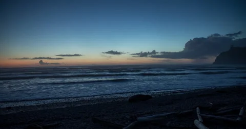 Beach sunset time lapse Stock Footage 165241718