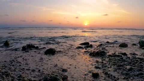 Beach Sunset Time lapse video from Maldive Island Vídeos de archivo 131663063