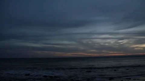 A beach sunset view Stock Footage 83247387