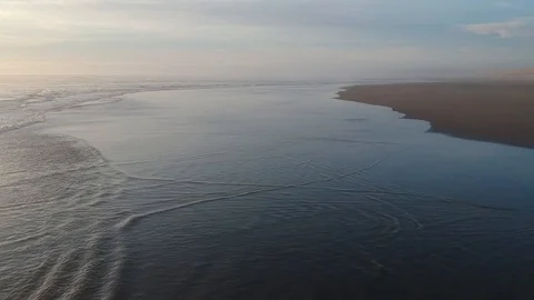 Beach Sunset Water Reflections Stock Footage 105325254