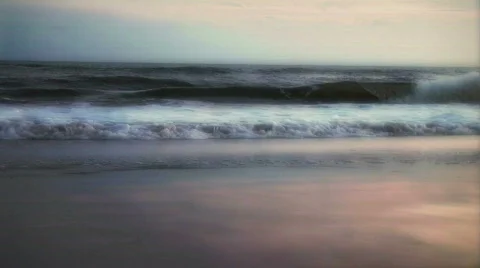 Beach Surf at Sunrise Stock-Footage 262444