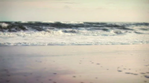 Beach Surf at Sunrise Stock-Footage 262479