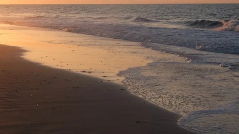 Beach Surf Sunrise Stock Footage 108734017