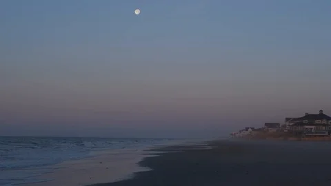 Beach Surf Sunrise Stock Footage 108734254