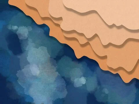 Beach surface abstract illustration Stock Illustration