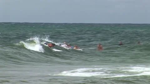 Beach Surfer Stock Footage 22918368