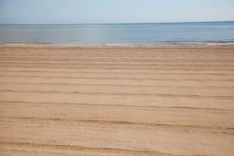 The beach at sutton on sea Stock Photos