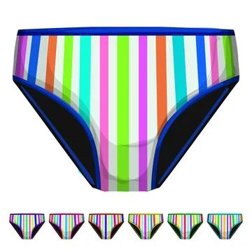 Beach swimsuit men cartoon vector graphic Stock Illustration